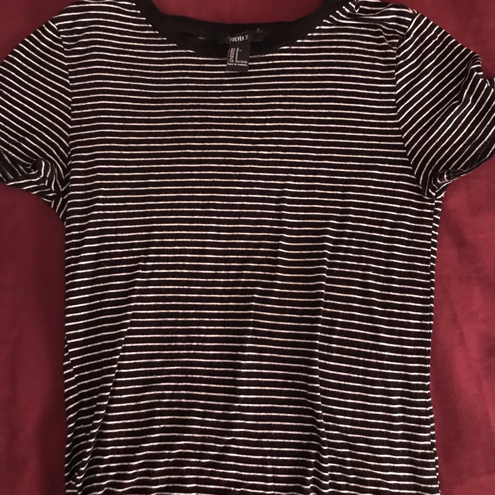 F21 Stripped Crop Top 🍭